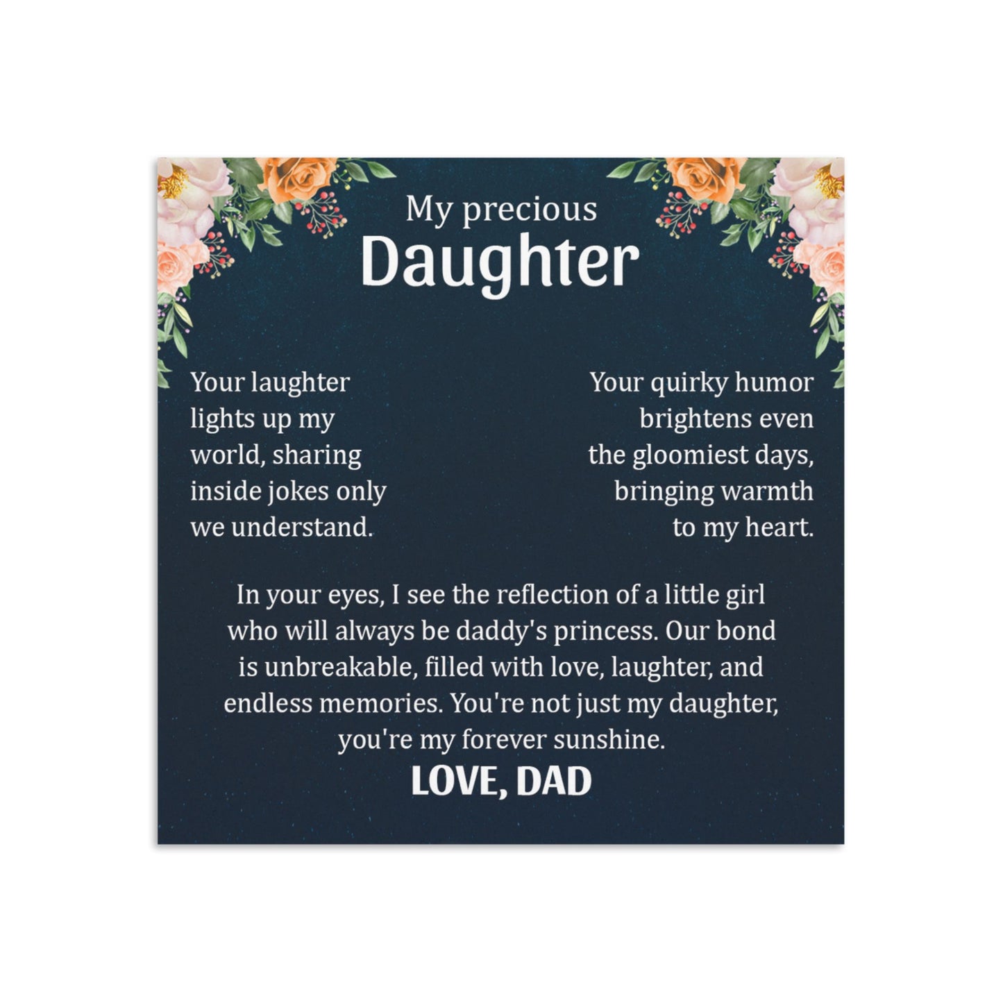 Your laughter lights up my world - To Daughter π