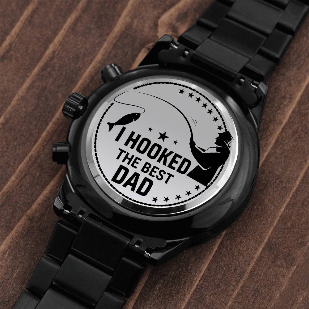 I Hooked The Best Dad - Chronograph Watch ❤️