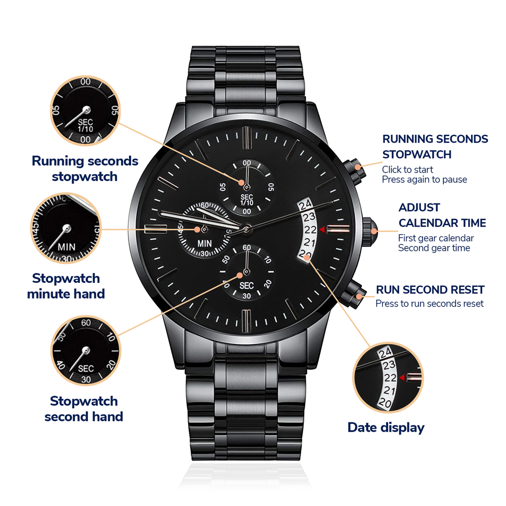 I Hooked The Best Dad - Chronograph Watch ❤️