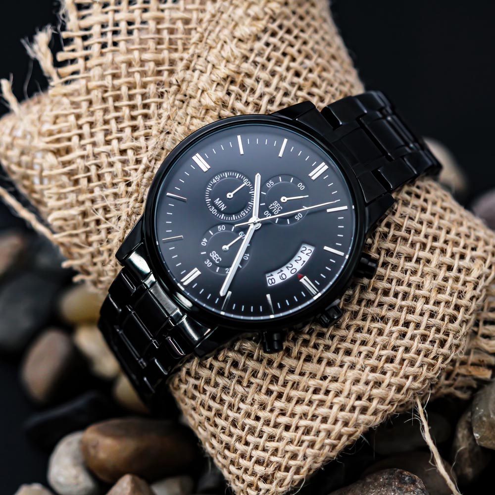 I Hooked The Best Dad - Chronograph Watch ❤️