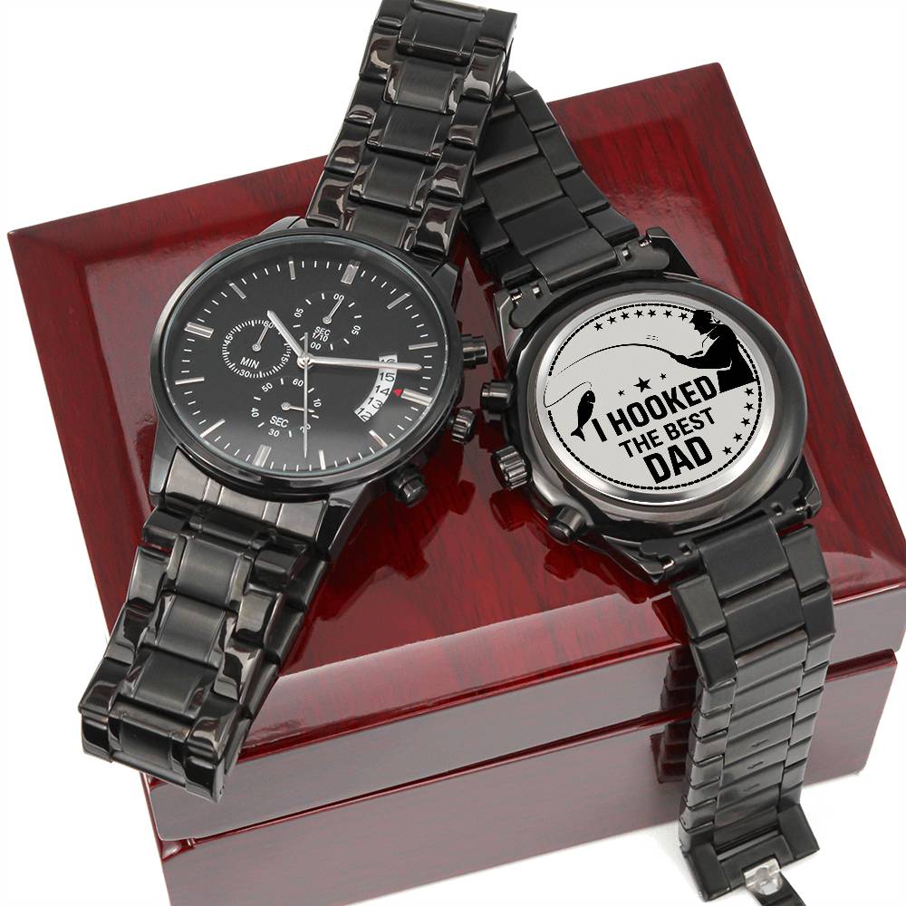 I Hooked The Best Dad - Chronograph Watch ❤️