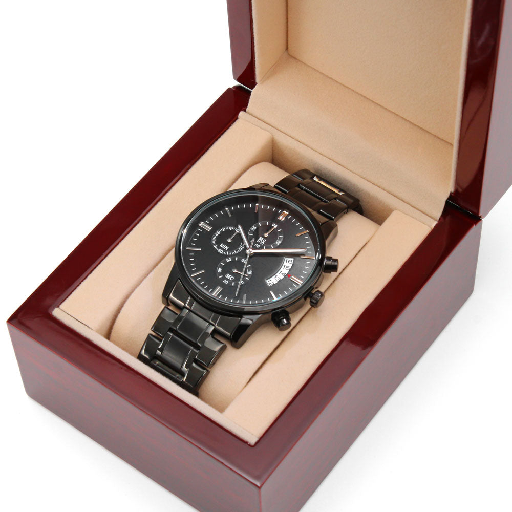 I Hooked The Best Dad - Chronograph Watch ❤️