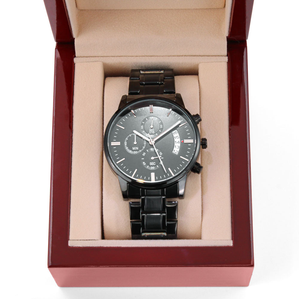 I Hooked The Best Dad - Chronograph Watch ❤️
