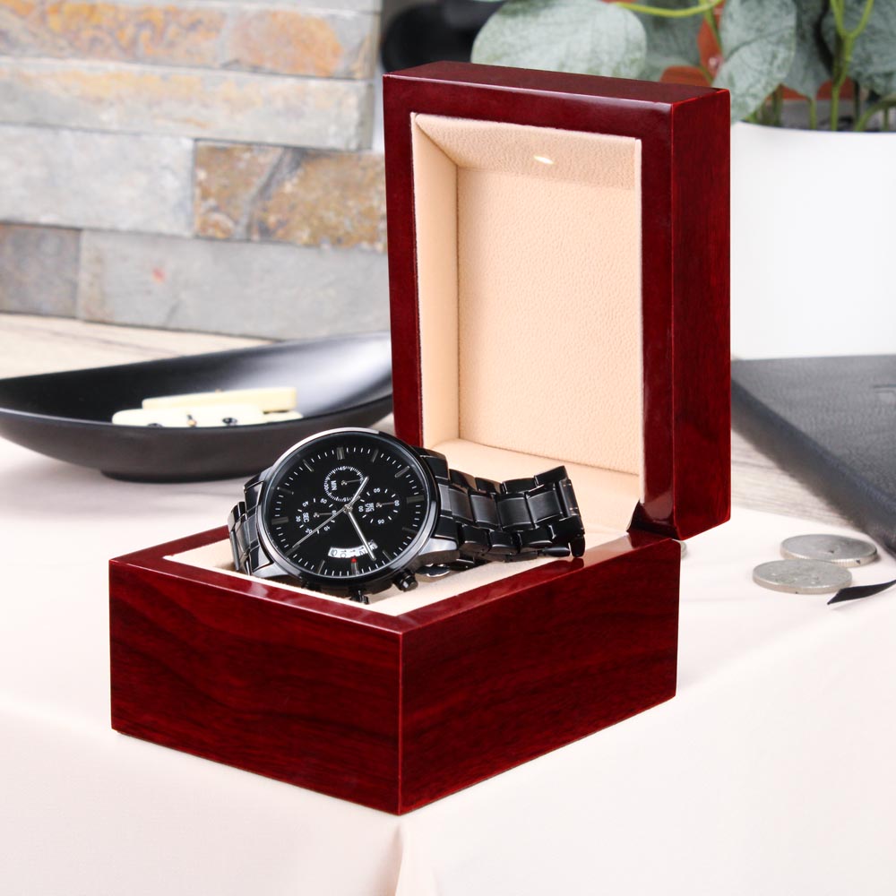 I Hooked The Best Dad - Chronograph Watch ❤️