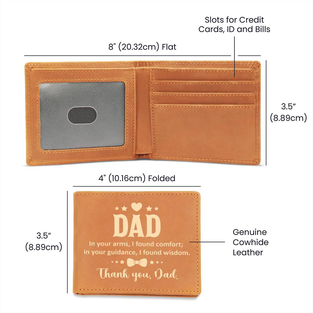 Graphic Leather Wallet - A Perfect Gift For Dad ❤️