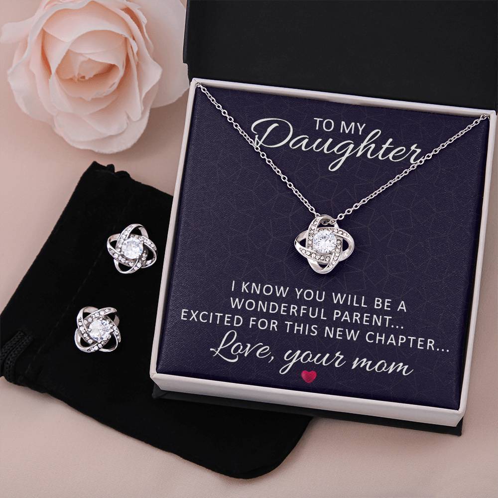 Love Knot Earring & Necklace Set