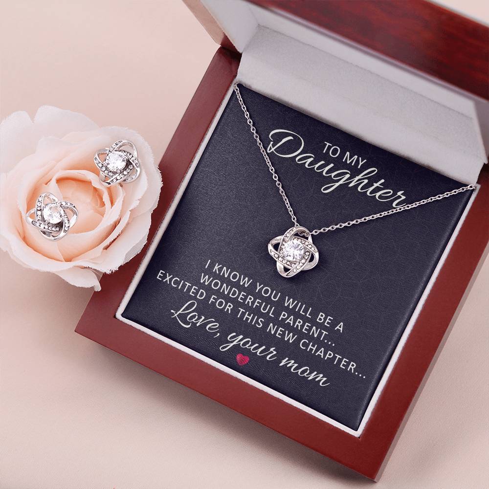 Love Knot Earring & Necklace Set