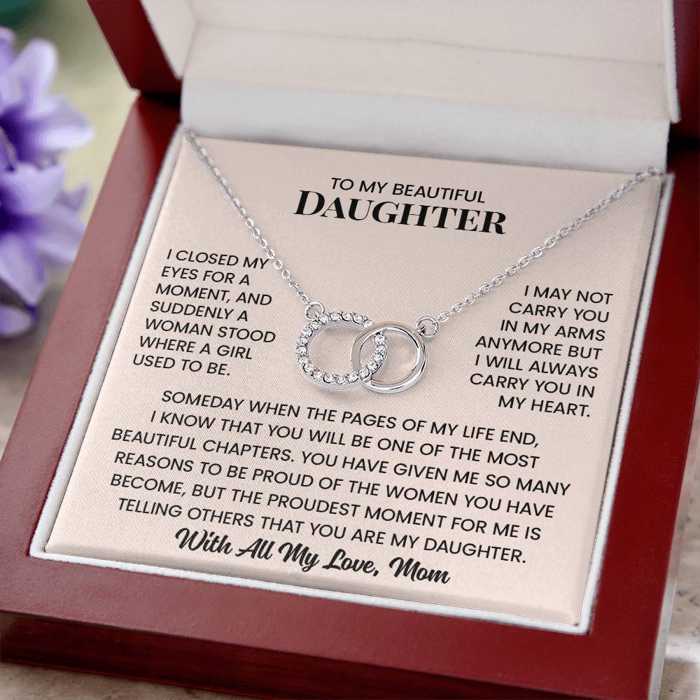 Someday when the pages of my life end - Mom to Daughter