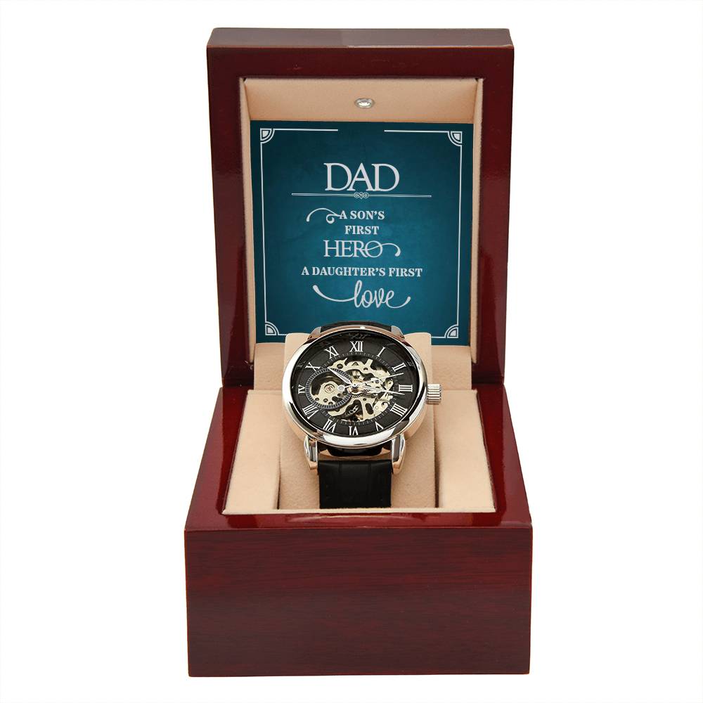 A Perfect Gift For Dad - Men's Openwork Watch ❤️