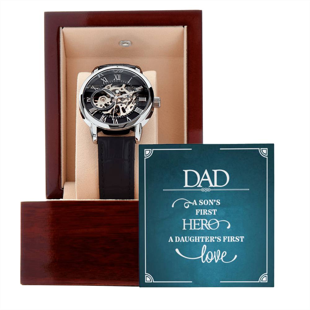 A Perfect Gift For Dad - Men's Openwork Watch ❤️