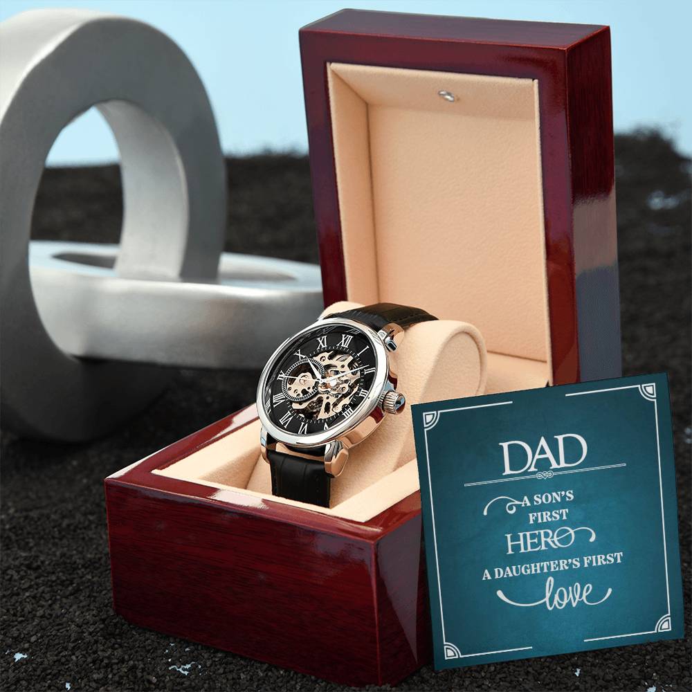 A Perfect Gift For Dad - Men's Openwork Watch ❤️