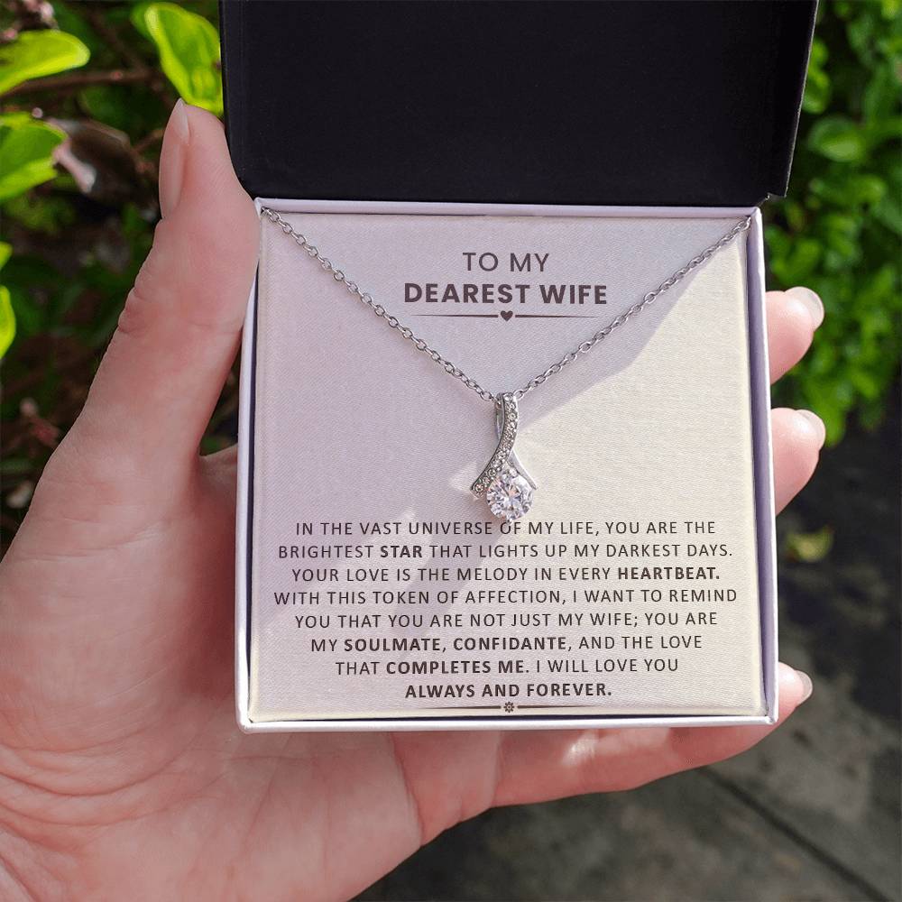 YOU ARE MY LOVE THAT COMPLETES ME - TO WIFE ❤️ (Alluring Beauty Necklace)