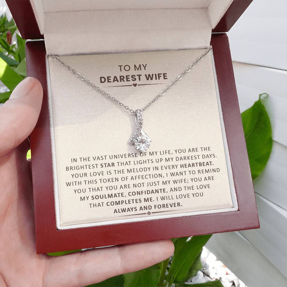 YOU ARE MY LOVE THAT COMPLETES ME - TO WIFE ❤️ (Alluring Beauty Necklace)