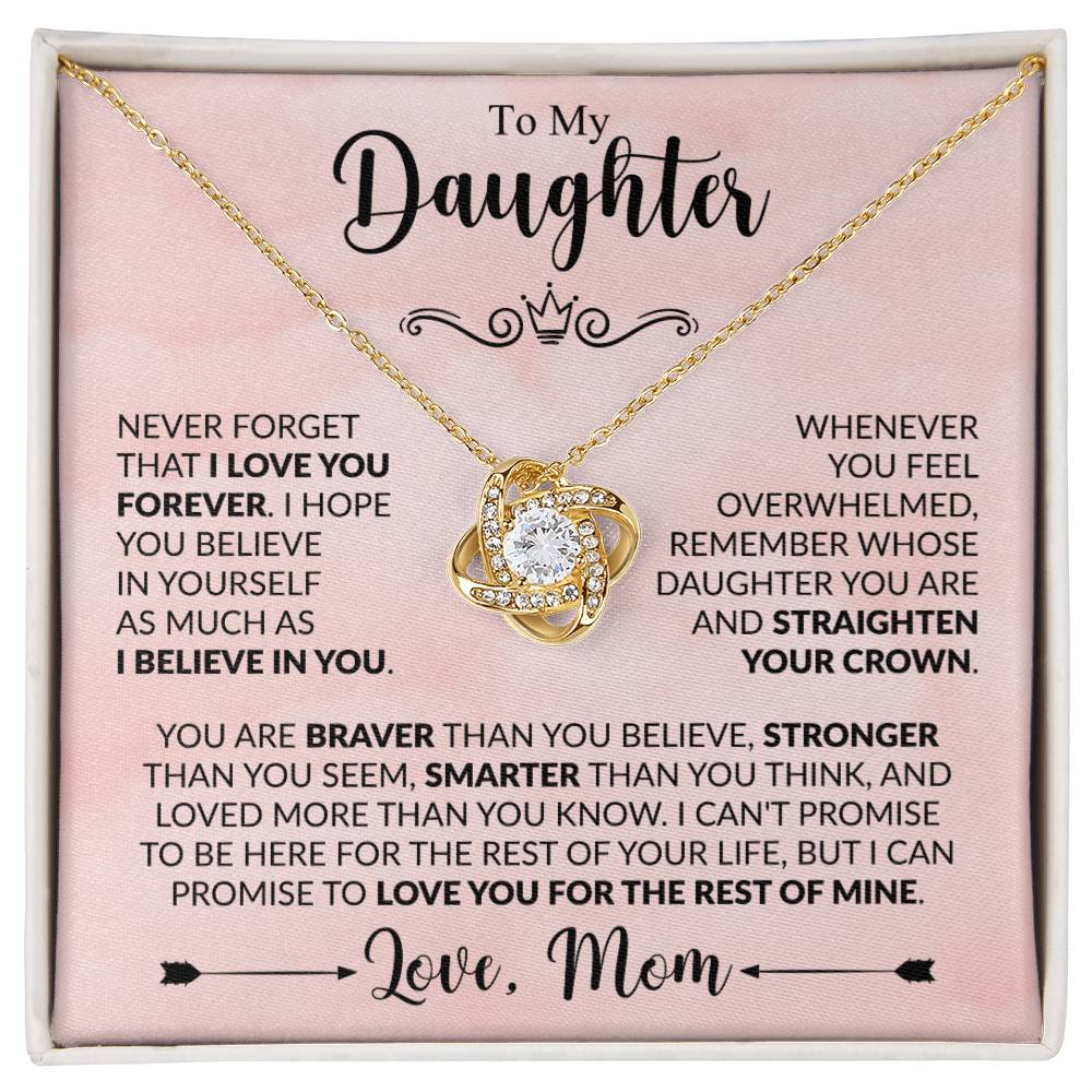 Never forget that I love - Mom to Daughter
