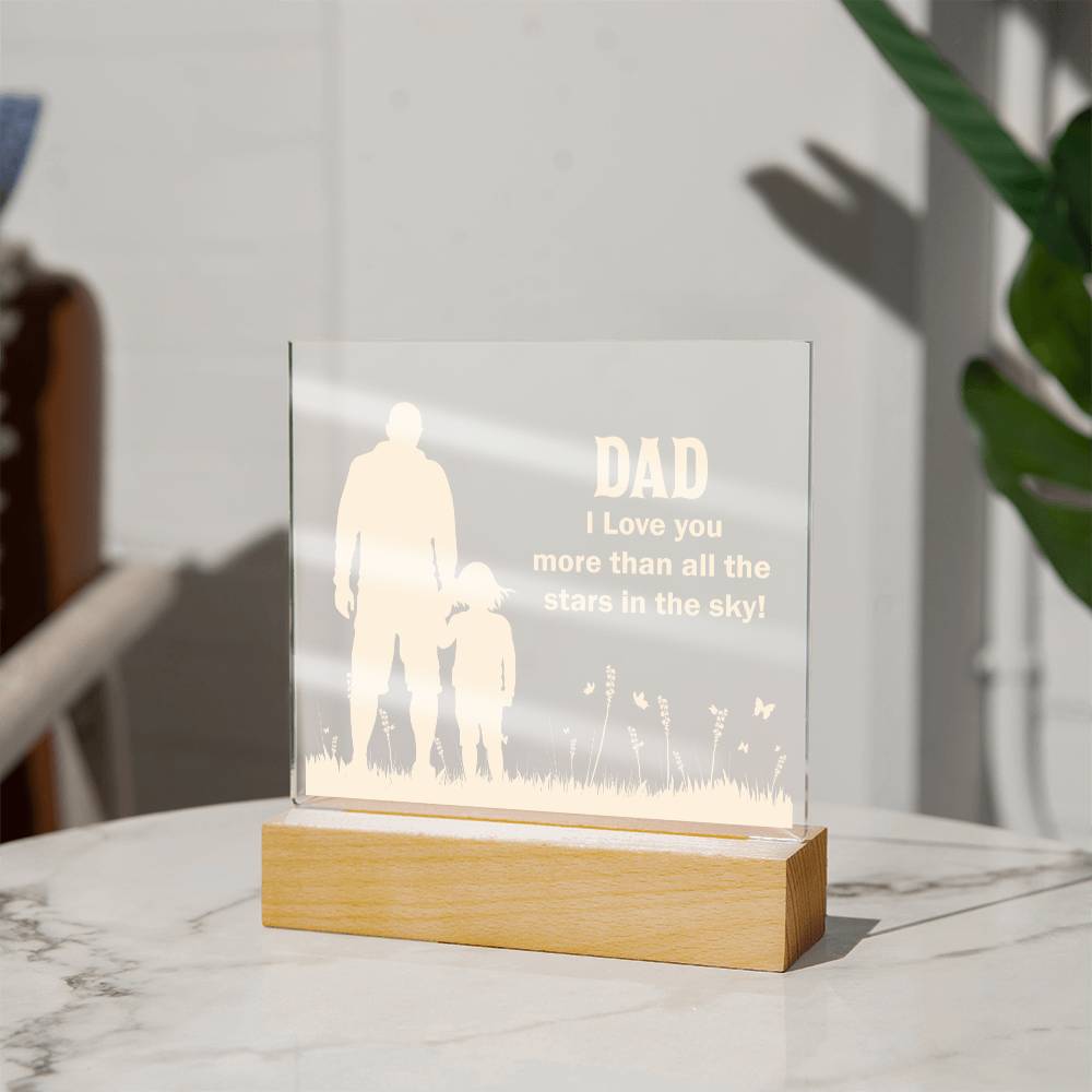 Acrylic Square Plaque - Best Gift For Dad ❤️