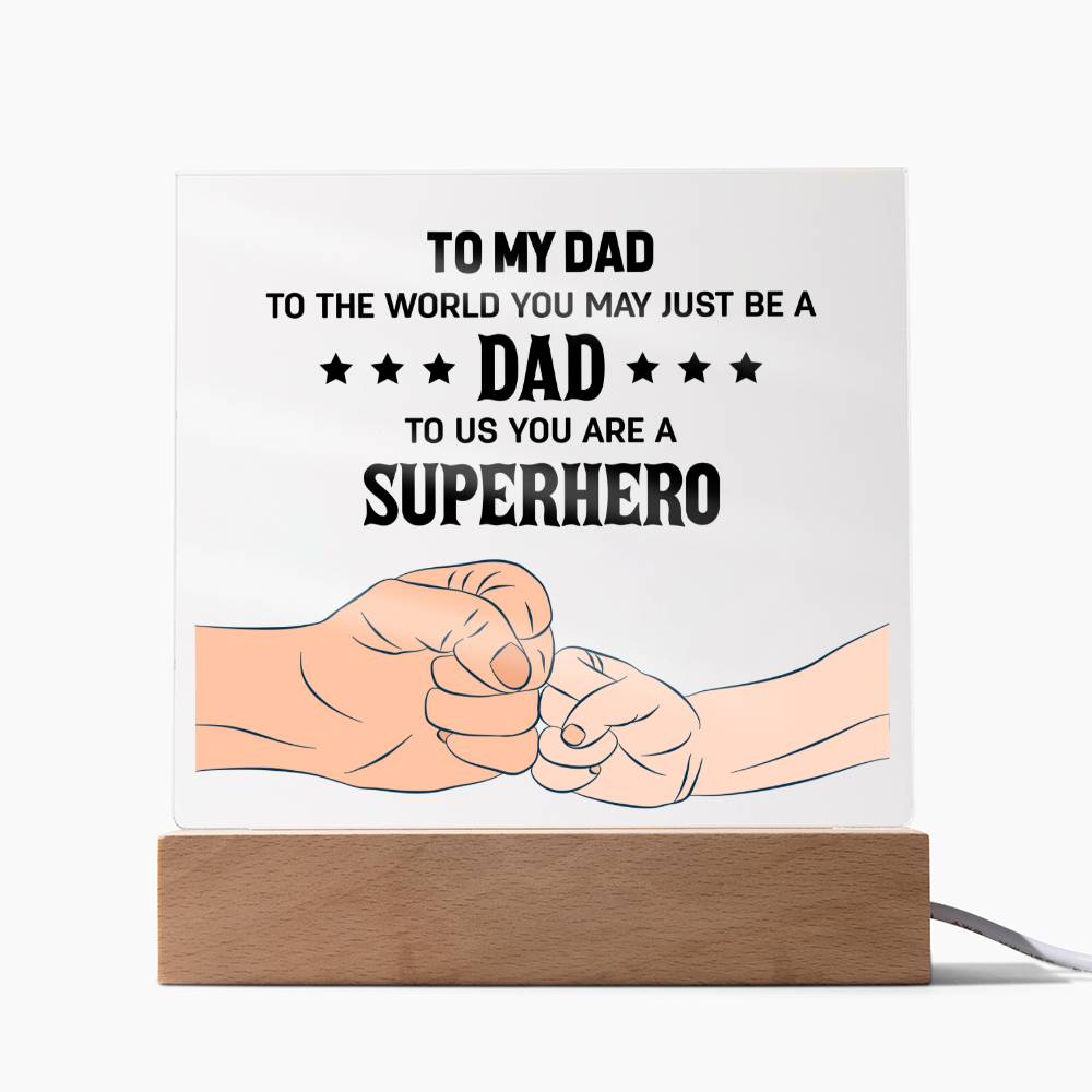 Acrylic Square Plaque - Gift For Dad