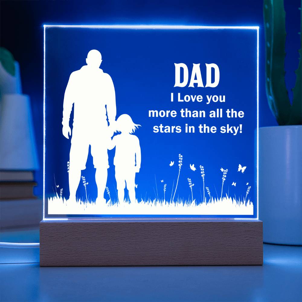 Acrylic Square Plaque - Best Gift For Dad ❤️