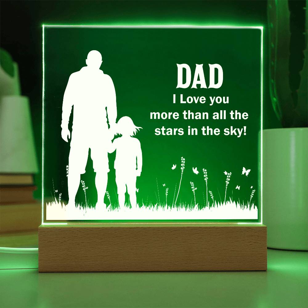 Acrylic Square Plaque - Best Gift For Dad ❤️