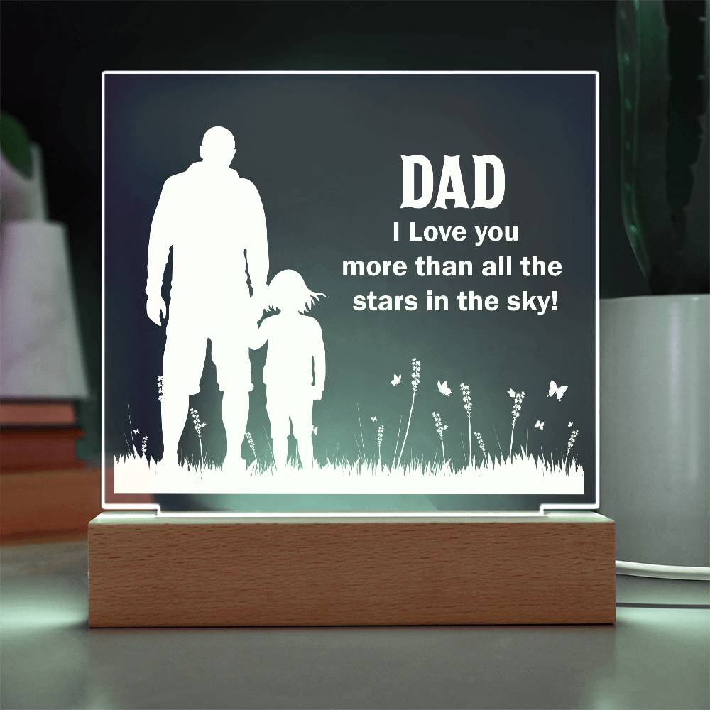 Acrylic Square Plaque - Best Gift For Dad ❤️