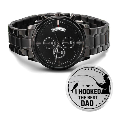 I Hooked The Best Dad - Chronograph Watch ❤️