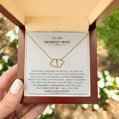 YOU ARE MY LOVE THAT COMPLETES ME - TO WIFE ❤️ (Everlasting Love Necklace)