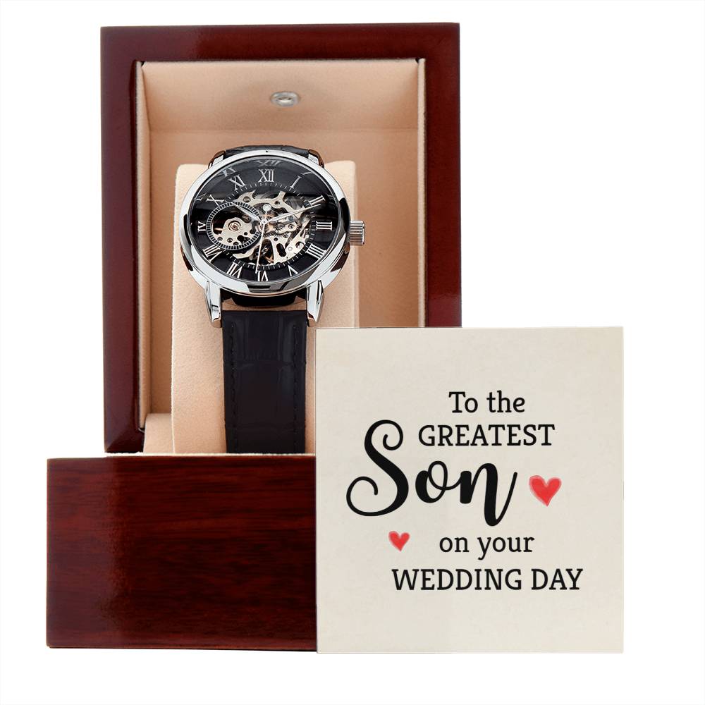 Men's Openwork Watch - Wedding Day Gift For Son ❤️