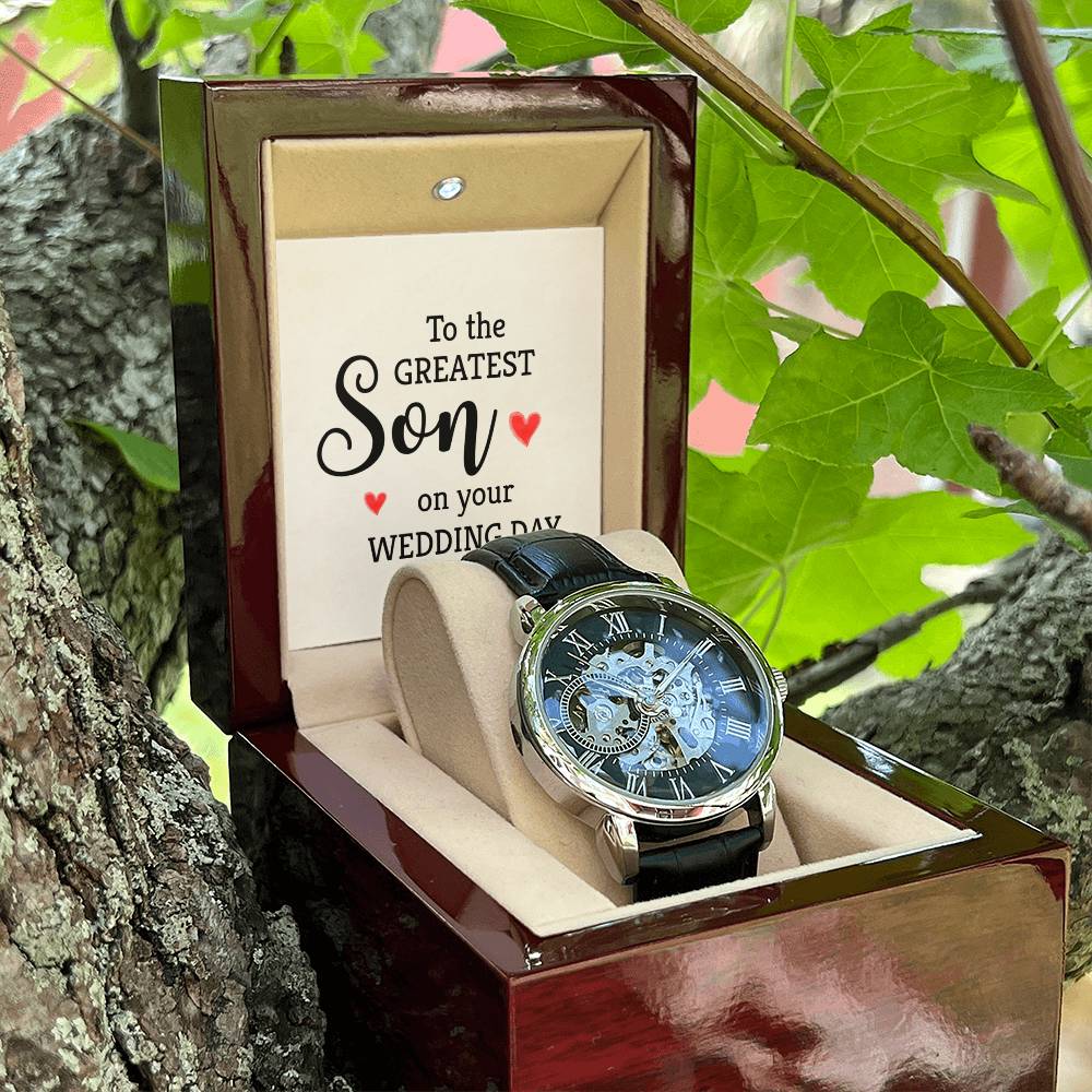 Men's Openwork Watch - Wedding Day Gift For Son ❤️