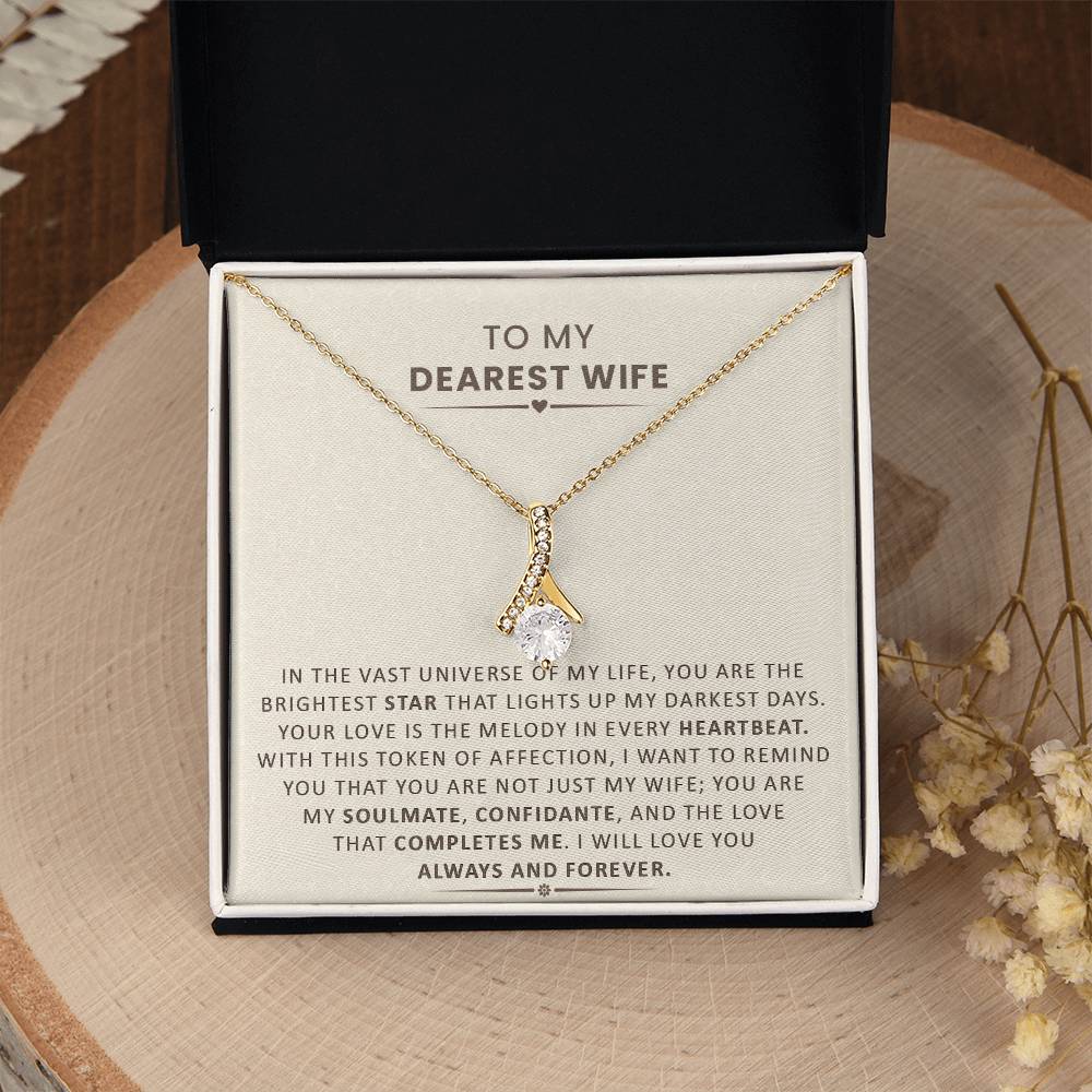 YOU ARE MY LOVE THAT COMPLETES ME - TO WIFE ❤️ (Alluring Beauty Necklace)