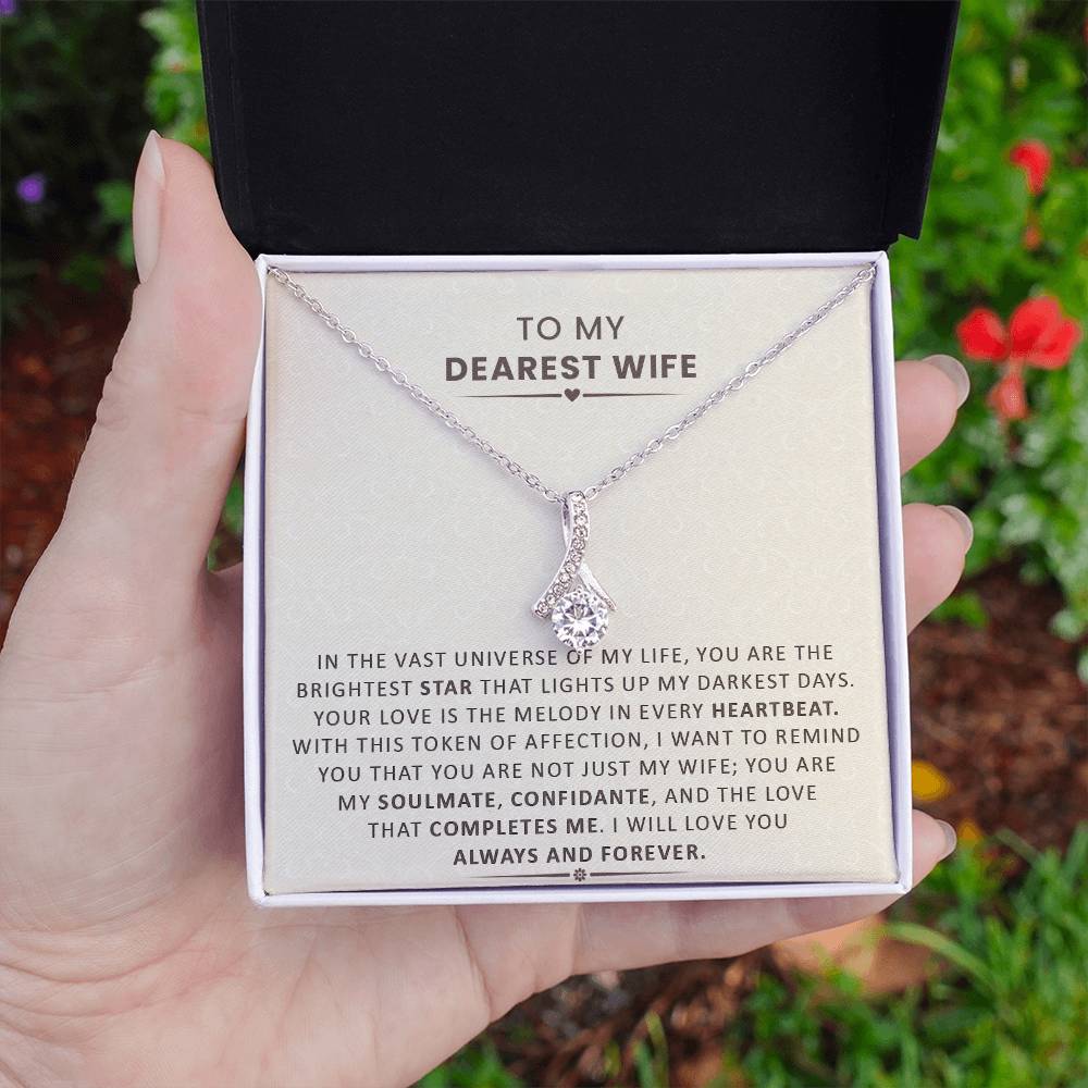 YOU ARE MY LOVE THAT COMPLETES ME - TO WIFE ❤️ (Alluring Beauty Necklace)