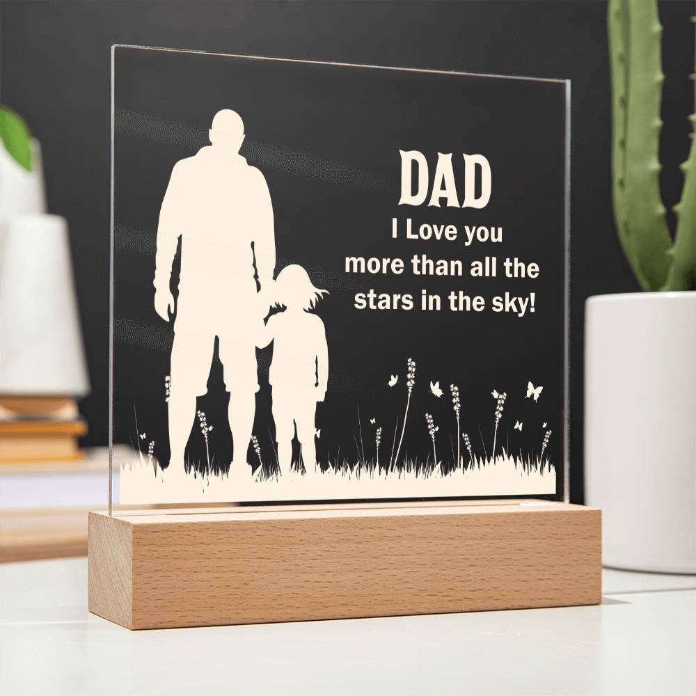 Acrylic Square Plaque - Best Gift For Dad ❤️