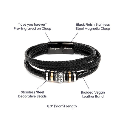Men's "Love You Forever" Bracelet - A Precious Gift For Your Husband ❤️
