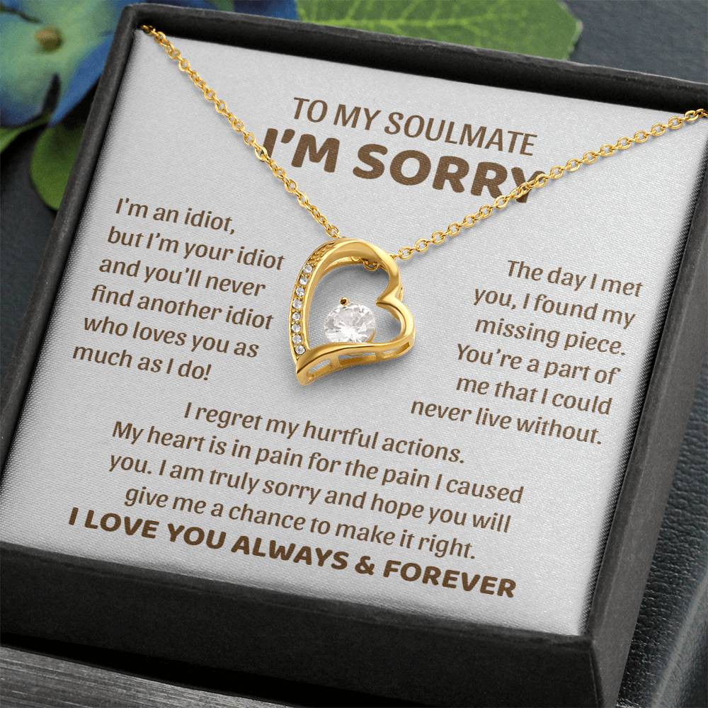 I'm an Idiot but I'm Your Idiot - Forever Love Necklace ❤️